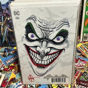 Batman #100 Joker remark by Ken Haeser with COA